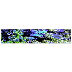 Colorful Floral Art Flano Scarf (Small)