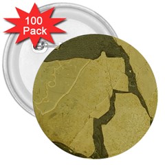 Stylish Gold Stone 3  Buttons (100 Pack)  by yoursparklingshop