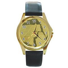 Stylish Gold Stone Round Gold Metal Watch by yoursparklingshop