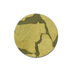 Stylish Gold Stone Magnet 3  (round) by yoursparklingshop