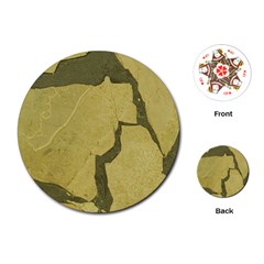 Stylish Gold Stone Playing Cards (round)  by yoursparklingshop