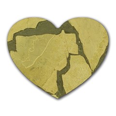 Stylish Gold Stone Heart Mousepads by yoursparklingshop