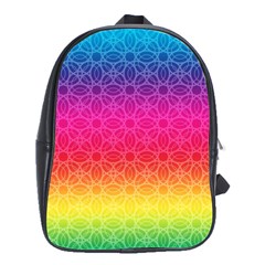 Rainbow Rings School Bags(large)  by PhotoThisxyz