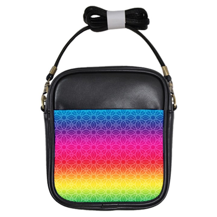 Rainbow Rings Girls Sling Bags