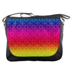 Rainbow Rings Messenger Bags by PhotoThisxyz