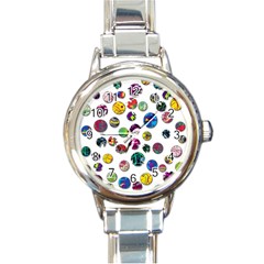 Play With Me Round Italian Charm Watch by Valentinaart