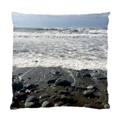 Tywyn Waves Standard Cushion Case (two Sides) by DeneWestUK