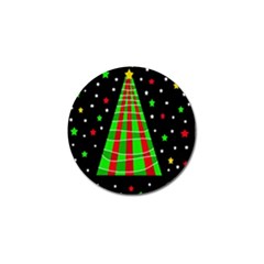 Xmas Tree  Golf Ball Marker by Valentinaart