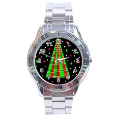 Xmas Tree  Stainless Steel Analogue Watch by Valentinaart