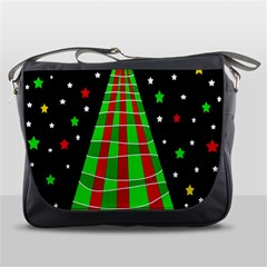 Xmas Tree  Messenger Bags by Valentinaart