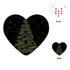 Xmas Tree 2 Playing Cards (heart)  by Valentinaart