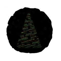 Xmas Tree 2 Standard 15  Premium Flano Round Cushions