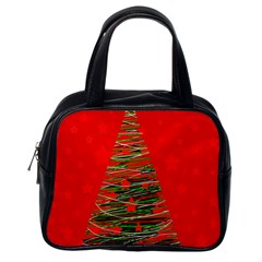 Xmas Tree 3 Classic Handbags (one Side) by Valentinaart