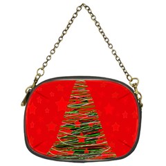 Xmas Tree 3 Chain Purses (one Side)  by Valentinaart