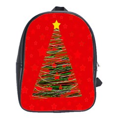 Xmas Tree 3 School Bags(large)  by Valentinaart