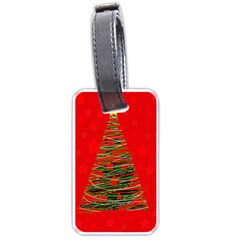 Xmas Tree 3 Luggage Tags (one Side)  by Valentinaart