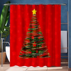 Xmas Tree 3 Shower Curtain 60  X 72  (medium)  by Valentinaart