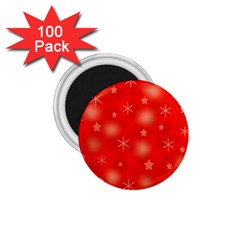 Red Xmas Desing 1 75  Magnets (100 Pack) 