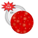 Red Xmas desing 2.25  Buttons (10 pack)  Front