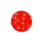 Red Xmas desing Golf Ball Marker (4 pack) Front