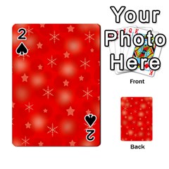 Red Xmas Desing Playing Cards 54 Designs  by Valentinaart