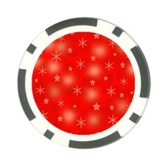 Red Xmas Desing Poker Chip Card Guards by Valentinaart