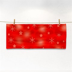 Red Xmas Desing Hand Towel by Valentinaart