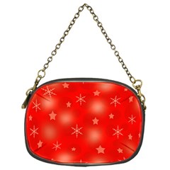 Red Xmas Desing Chain Purses (one Side)  by Valentinaart