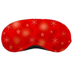 Red Xmas Desing Sleeping Masks by Valentinaart