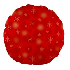 Red Xmas Desing Large 18  Premium Round Cushions by Valentinaart