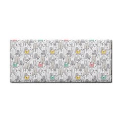 Doodle Cats  Hand Towel by kostolom3000shop