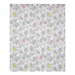 Doodle Cats  Shower Curtain 60  X 72  (medium) 