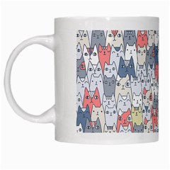 Cats Family  White Mugs