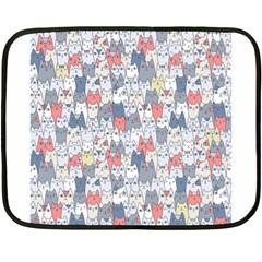 Cats Family  Double Sided Fleece Blanket (mini)  by kostolom3000shop