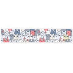 Cats Family  Flano Scarf (large)