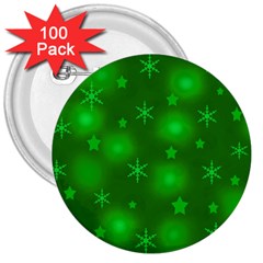 Green Xmas Design 3  Buttons (100 Pack)  by Valentinaart