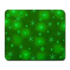 Green Xmas Design Large Mousepads by Valentinaart