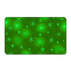 Green Xmas Design Magnet (rectangular) by Valentinaart