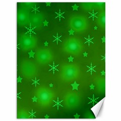 Green Xmas Design Canvas 36  X 48   by Valentinaart