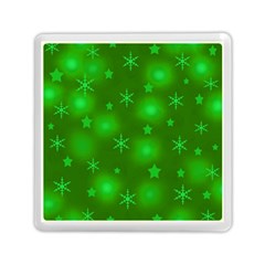 Green Xmas Design Memory Card Reader (square)  by Valentinaart