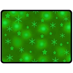 Green Xmas Design Double Sided Fleece Blanket (large)  by Valentinaart