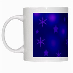 Blue Xmas Design White Mugs by Valentinaart