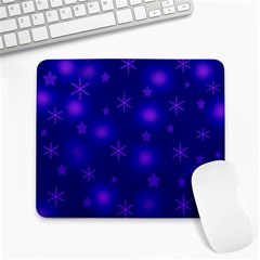 Blue Xmas Design Large Mousepads by Valentinaart