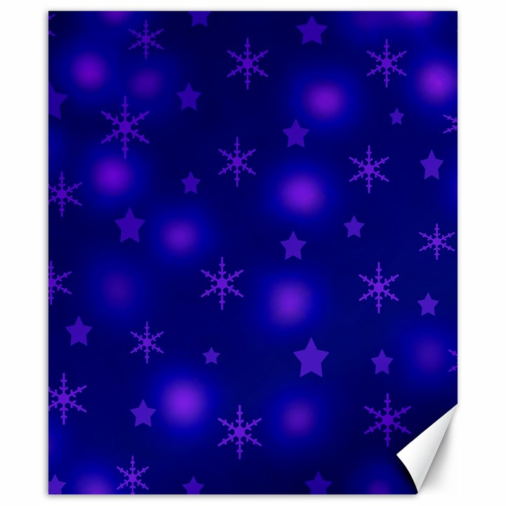 Blue Xmas design Canvas 20  x 24  