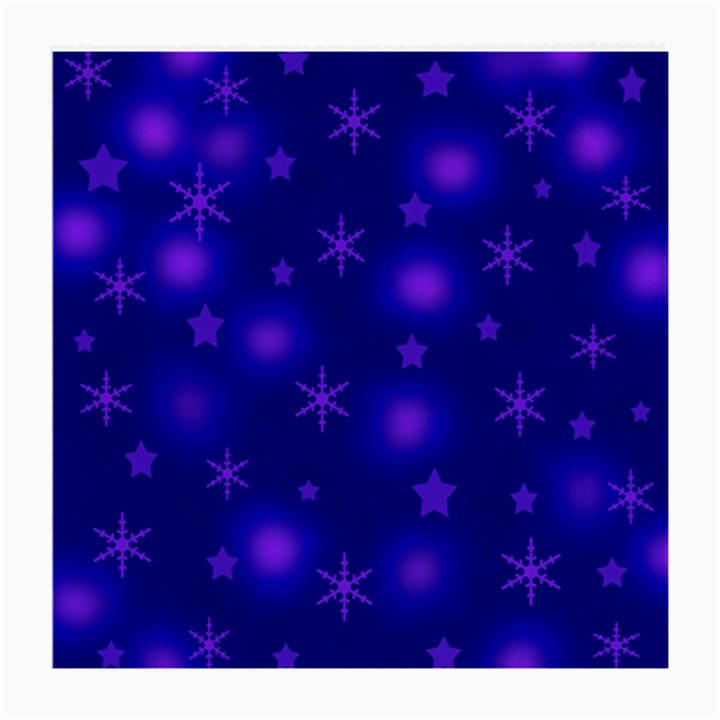 Blue Xmas design Medium Glasses Cloth (2-Side)