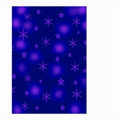 Blue Xmas Design Small Garden Flag (two Sides) by Valentinaart