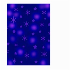 Blue Xmas Design Large Garden Flag (two Sides) by Valentinaart