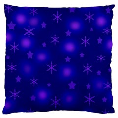 Blue Xmas Design Standard Flano Cushion Case (one Side) by Valentinaart