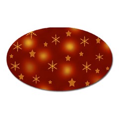 Xmas Design Oval Magnet by Valentinaart