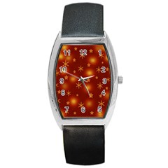 Xmas Design Barrel Style Metal Watch by Valentinaart